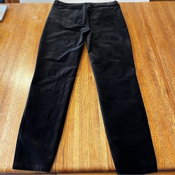 Paige Verdugo Women's Black Velvet Overdyed Ultra Skinny Jeans Pants Size 31 - Picture 3 of 10